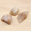 Rutil-Quarz Design-Trio „Golden Trinity“ – Handpolierte Kristallspitzen im 3er-Set (148 g)