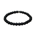 Schungit Edelstein-Armband – Dunkle Urkraft & zarter Edelstahl-Akzent
