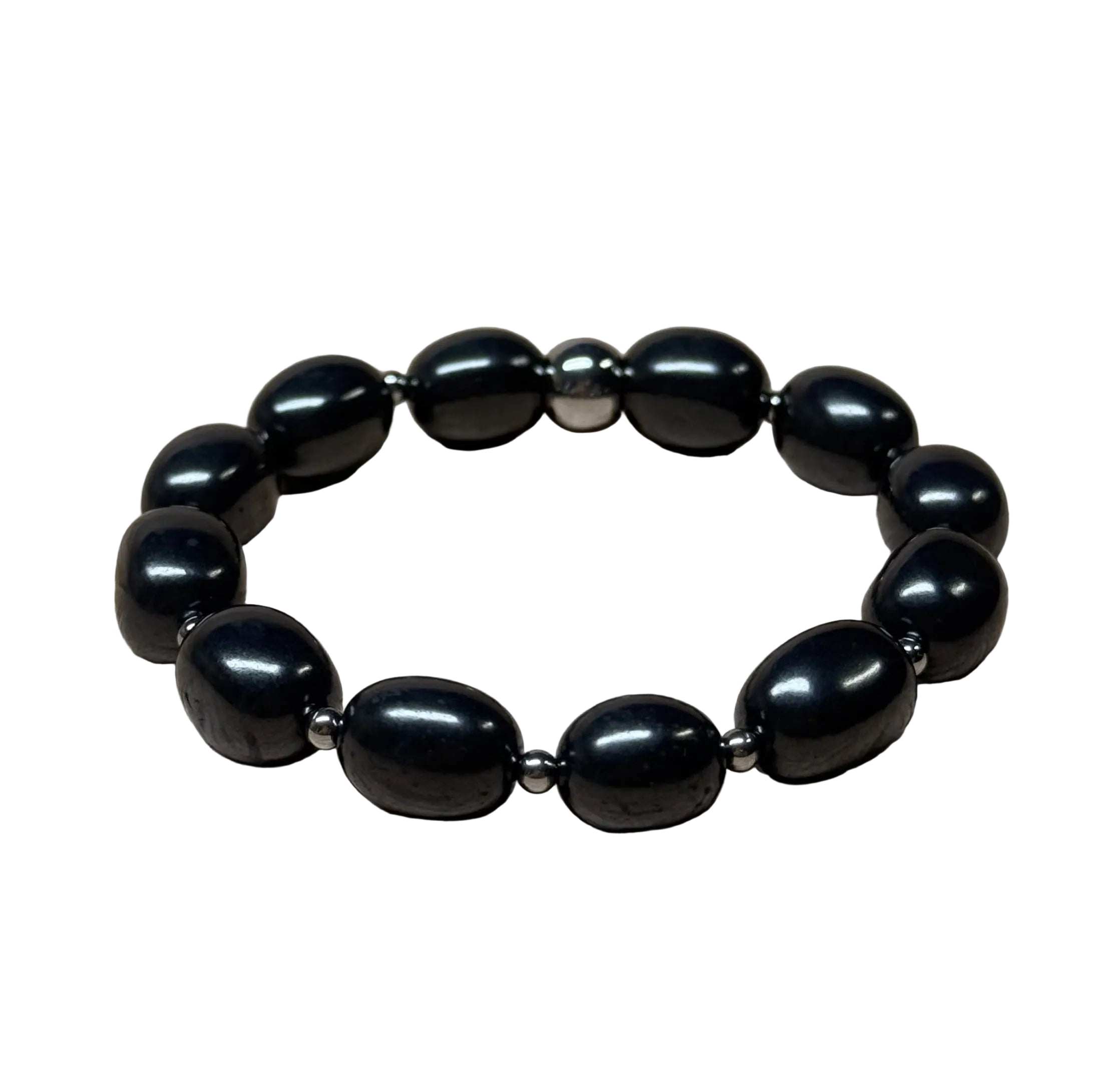 Schungit Edelstein-Armband – Ovale Urkraft