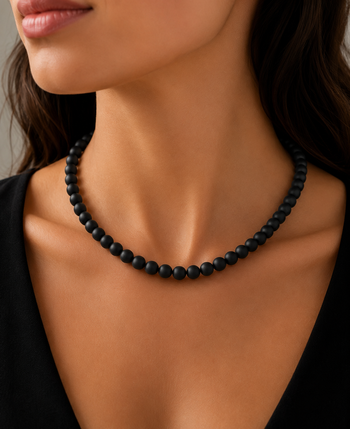 Schungit Magnum-Collier „Nacht im Süden“ – Absolute Urkraft