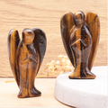 Tigerauge Schutzengel-Solitär „Golden Eye“ – Imposante Edelstein-Figur (75 mm)
