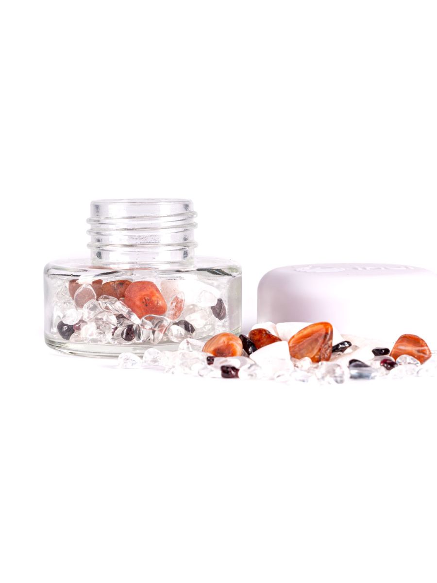 inu! Crystal Jar „VON HERZEN“ – Edelsteinmix für Wärme & Wertschätzung