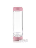 Edelstein-Trinkflasche inu! „Blossom Rose“ – Bergkristall & DIY-Freiheit