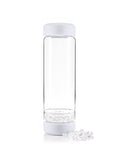 Edelstein-Trinkflasche inu! „Cloud White“ – Pure Klarheit & DIY-Freiheit