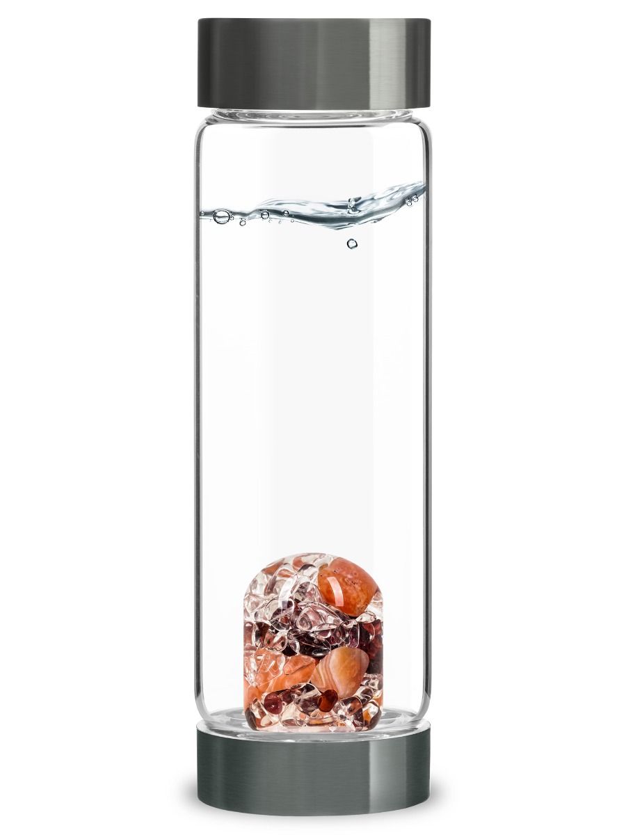 Edelstein-Trinkflasche ViA „Glücksmoment“ – Dynamik, Energie & Lebenslust
