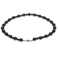 Schungit & Lapislazuli Royal-Collier – Tiefenblaues Mysterium