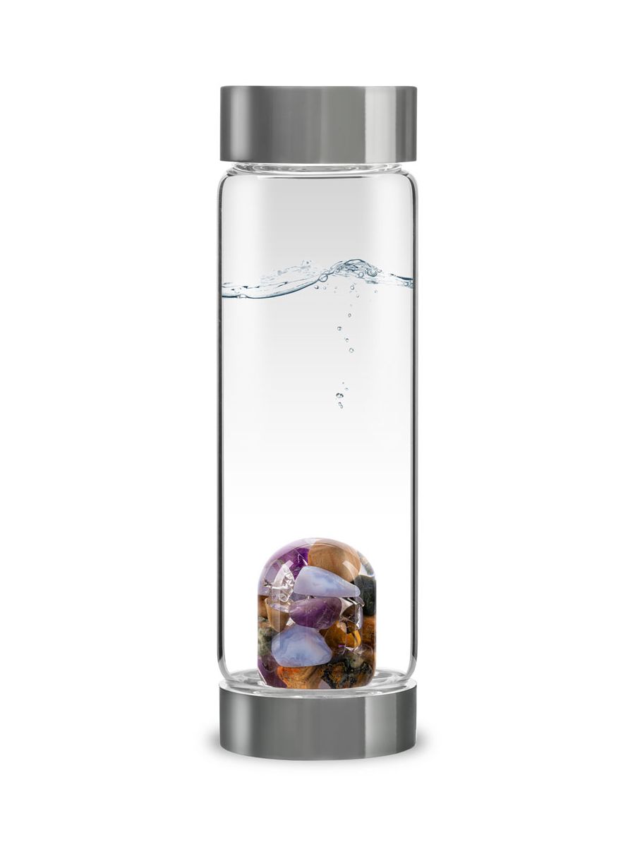 Edelstein-Trinkflasche ViA „SPIRIT OF LIFE“ – Erdung, Balance & Gelassenheit
