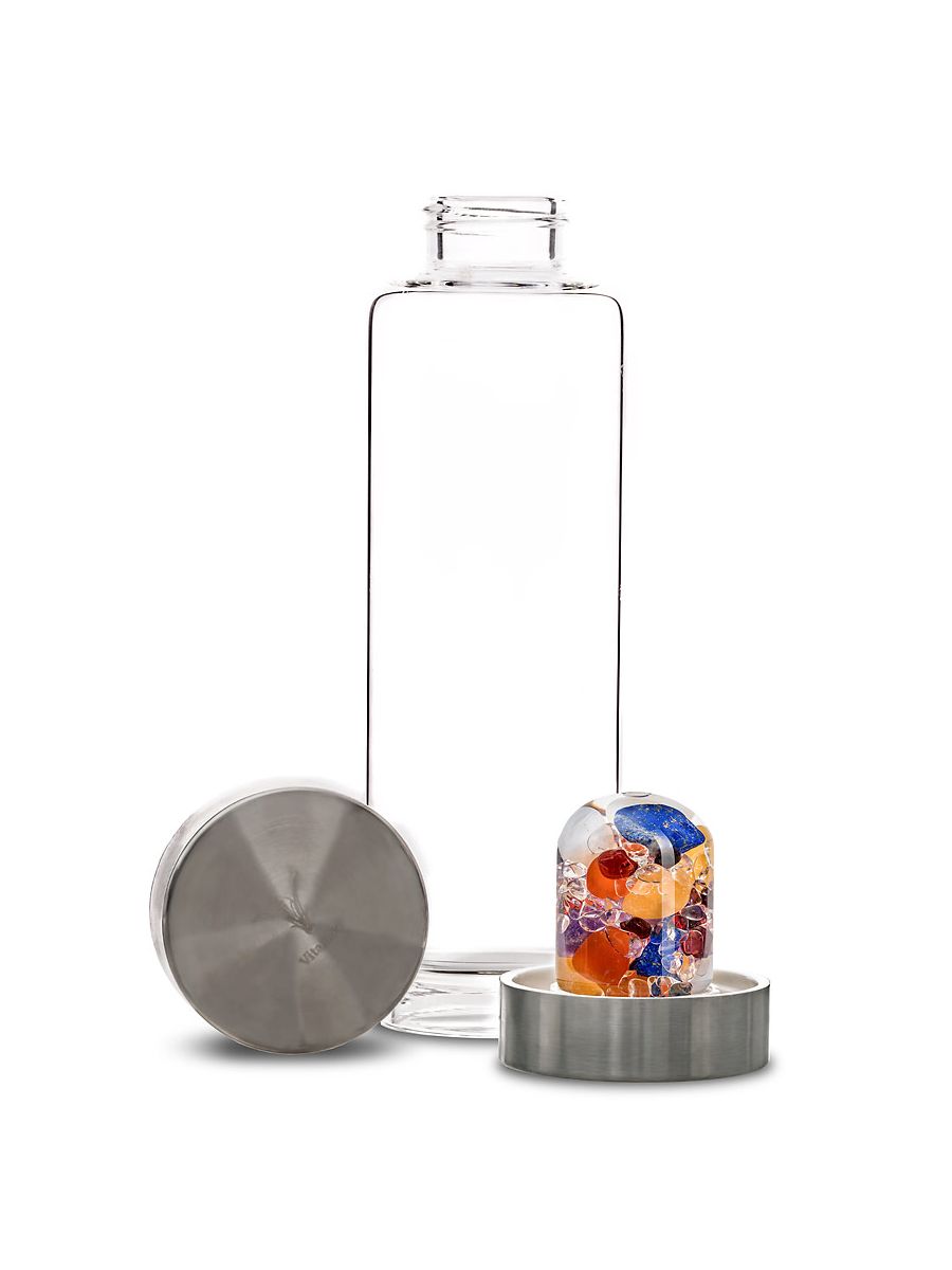 Edelstein-Trinkflasche ViA „AYURVEDA“ – Ganzheitliches Wohlbefinden & Balance