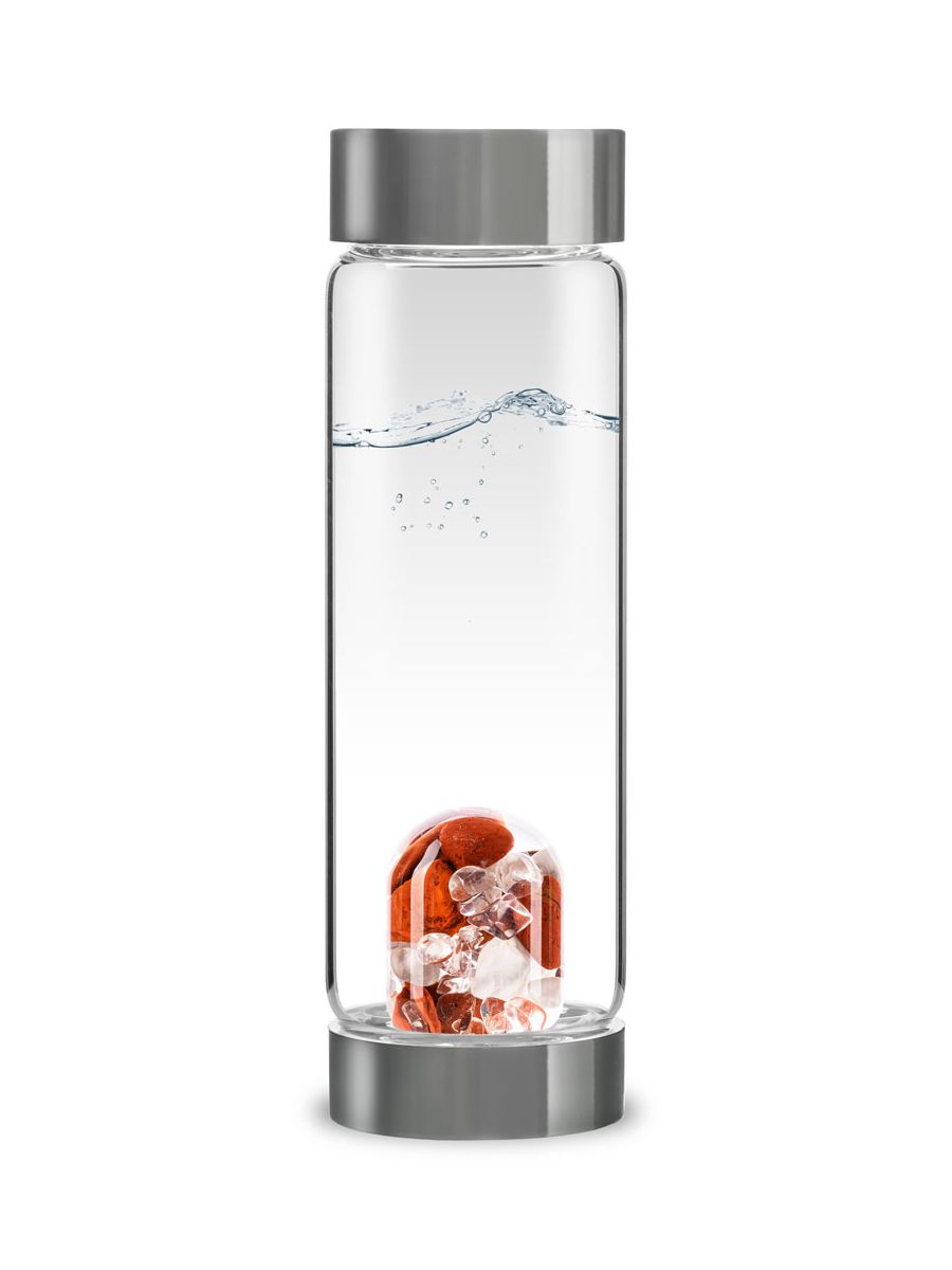 Edelstein-Trinkflasche ViA „FITNESS“ – Kraftvolle Vitalität & Gelassenheit