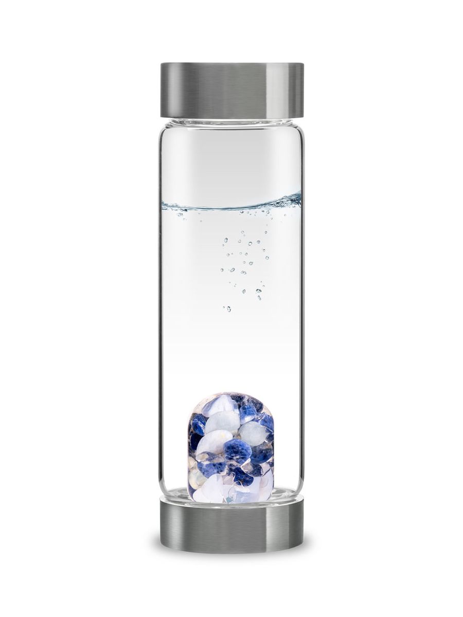Edelstein-Trinkflasche ViA „INFINITY“ – Klarheit, Weite & Fließende Kommunikation