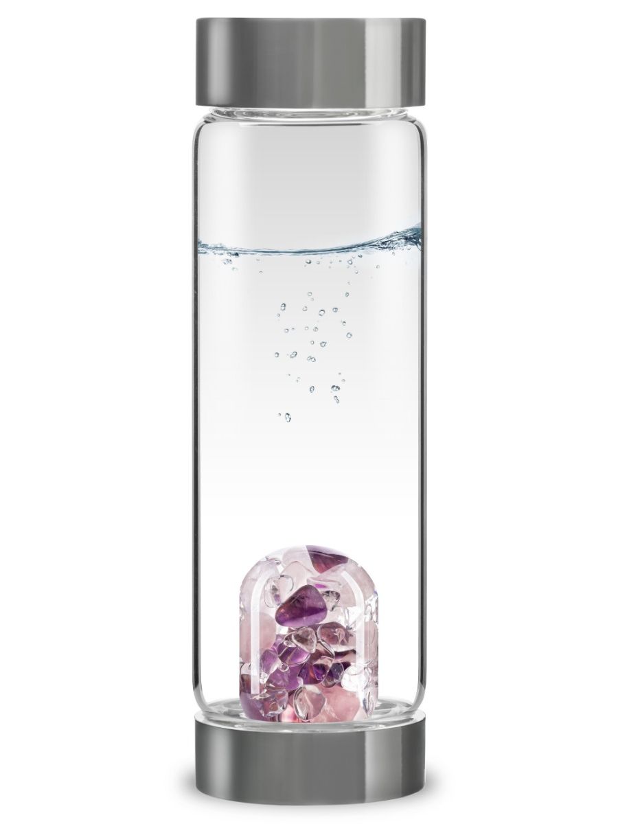 Edelstein-Trinkflasche ViA „WELLNESS“ – Der zeitlose Klassiker für Balance & Klarheit